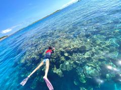 ツアー時間内は、自由にシュノーケルが楽しめます!