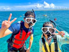 ツアー時間内は、自由にシュノーケルが楽しめます♪