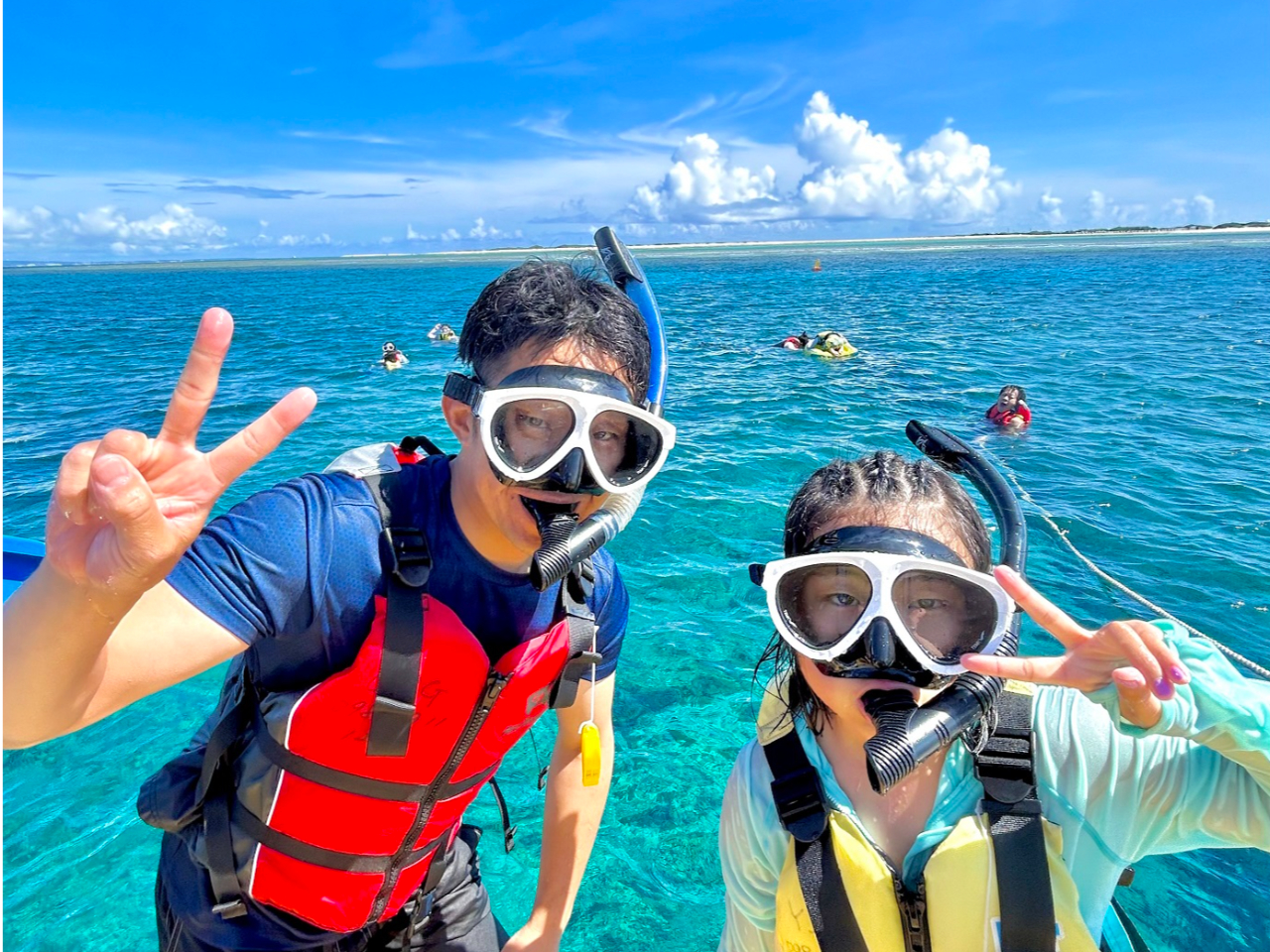 シュノーケリングも自由にできます!