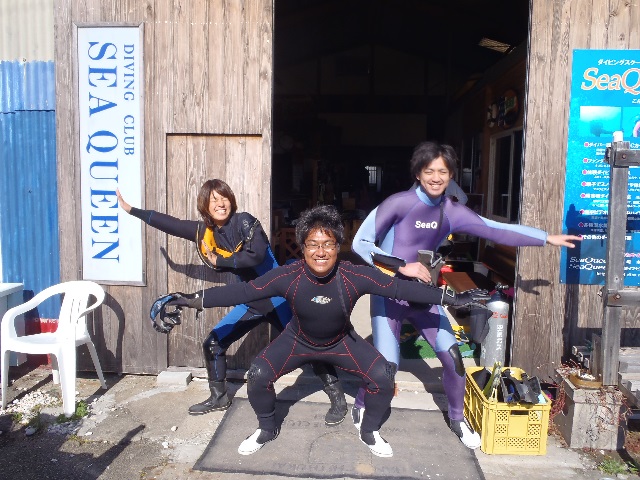 さあ〜準備OKファンダイビング!