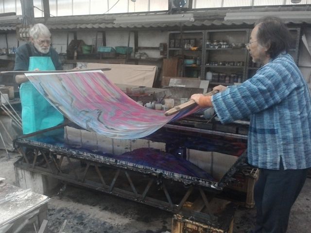 この工程は本来はスタッフがやりますが、希望であれば写し取る工程もできます。