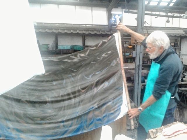 この工程は本来はスタッフがやりますが、希望であれば写し取る工程もできます。