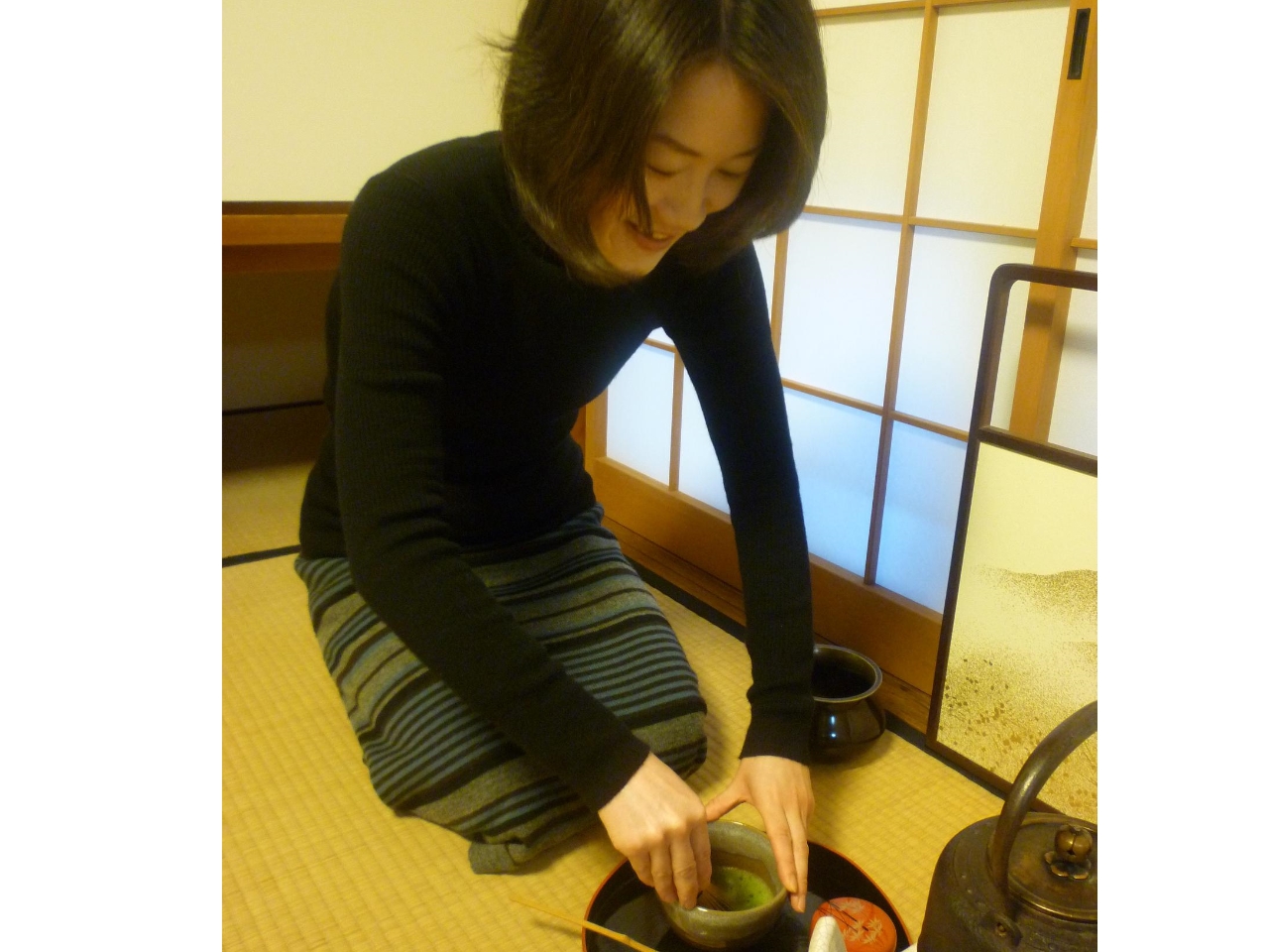 ご自分でたてたお茶は格別ですよ