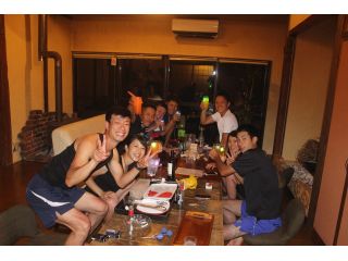 ラフティング後のBBQ