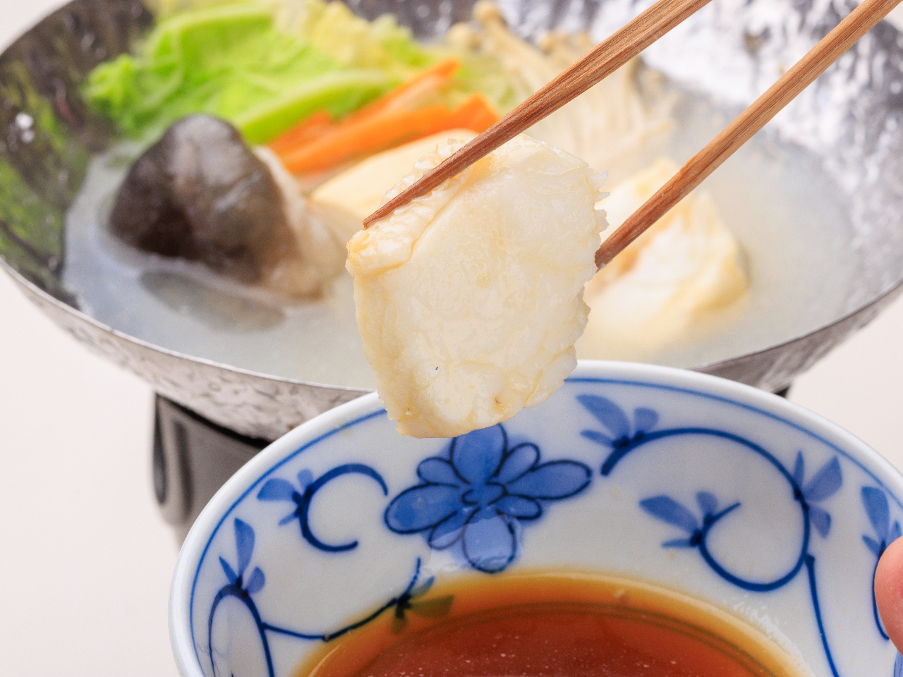 ホクホク感と独特の食感を楽しむクエ鍋