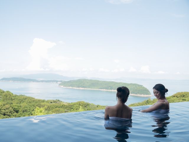 BBQでかいた汗をホテルの絶景露天風呂で流そう♪