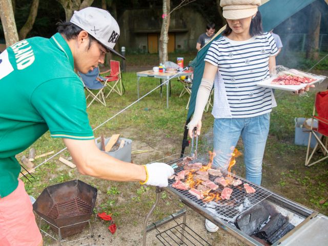 みんなでわいわいBBQ