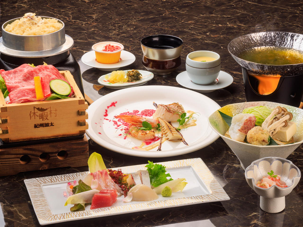 【日帰り昼食&温泉入浴付】ご宴会、お食事会で大人気!「宴~UTAGE~」 202...