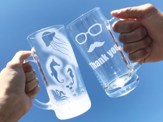 ビールジョッキ体験も開催しております 料金 2350円