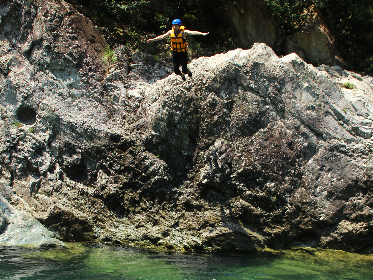 ジャンプロック、夏のラフティングの一番の楽しみだったり