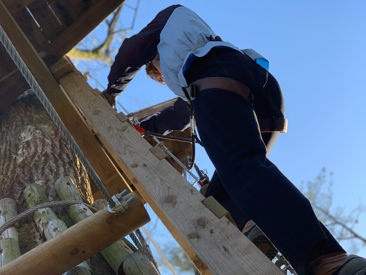 高いはしごもぐんぐん登っていきます!!