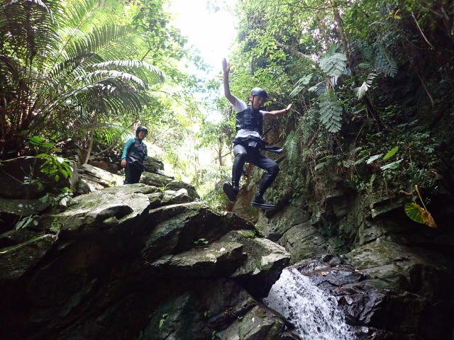 名物・滝壺ダイブ!(※高所恐怖症の方は不向き)