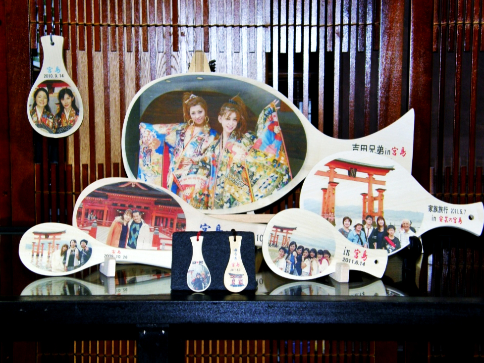 写真のように、お好きな写真をしゃもじに写絵できます♪