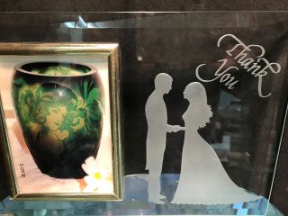 このくらいの柄ならどなたでも簡単にできます。フォトフレームは横型、直線タイプです。柄や文字は持ち込みをオススメしています。