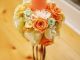 オレンジのプリザーブドフラワーアレンジメント
