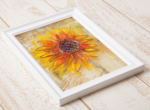 体験レッスン用ステンドフラワー