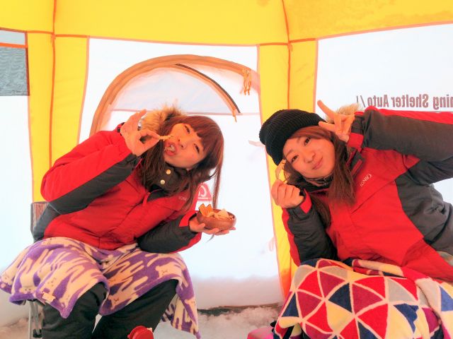 水が綺麗なかなやま湖のワカサギは苦みがなく 身もふわふわで美味しいですよ♪