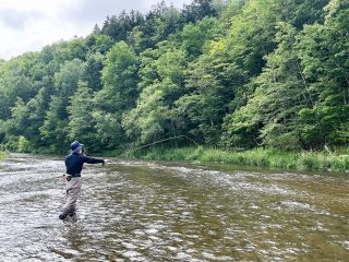 本物の虫が流されていくように自然にフライを流して、魚との駆け引きをたのしもう!