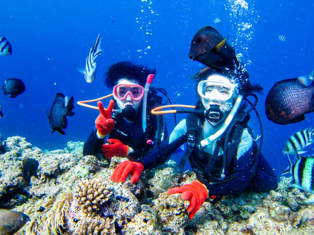 世界クラスの透明度の高い海なので…