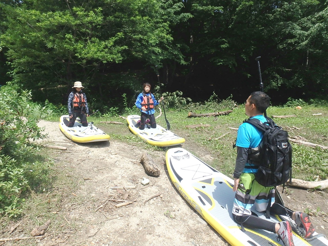 みなかみSUPツアー】自由気ままな水上散歩☆ファミリー