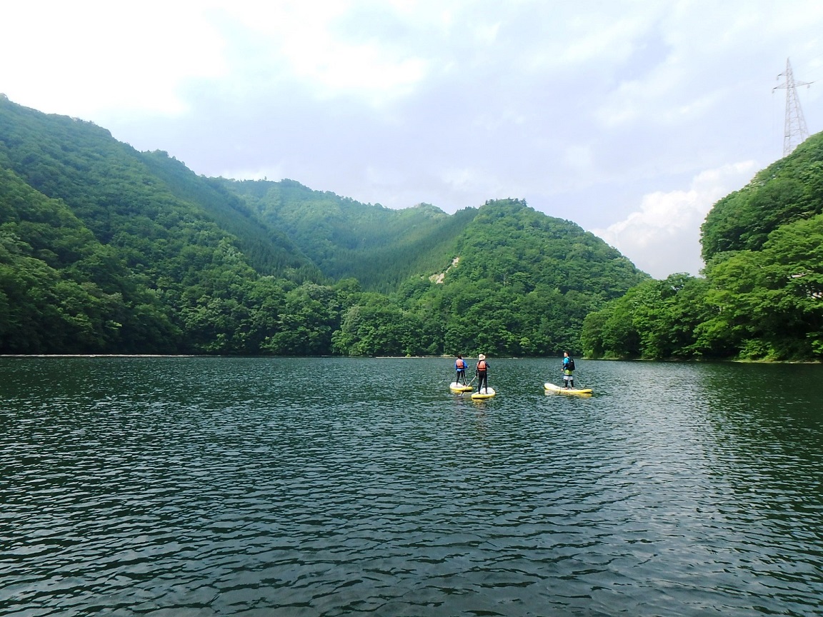 みなかみSUPツアー】自由気ままな水上散歩☆ファミリー