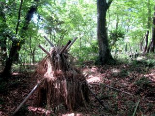 里山の森に秘密基地 森の中から材料をさがしてみんなの秘密機を作ろう 小学生のための自然体験プログラム 一般社団法人あーす楽園 じゃらん遊び体験