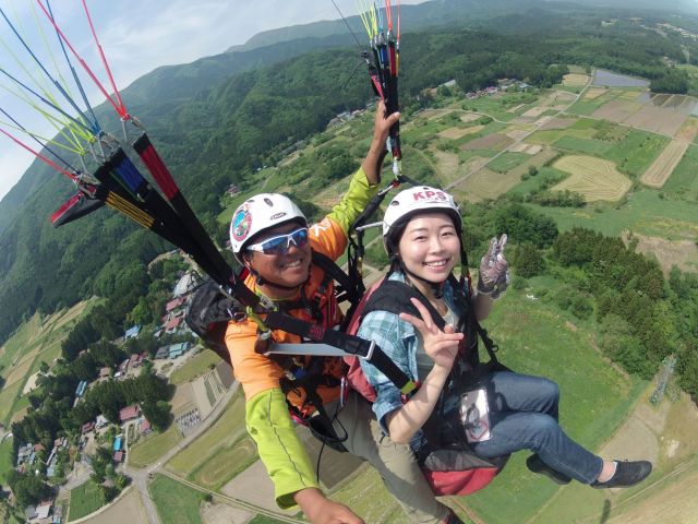 那須高原でタンデムフライト