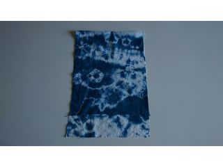 藍染した手ぬぐいのサンプル