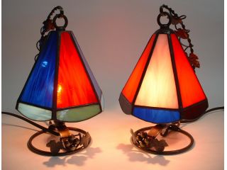 ステンドグラスのランププラン!!吊り下げ式のランプです。