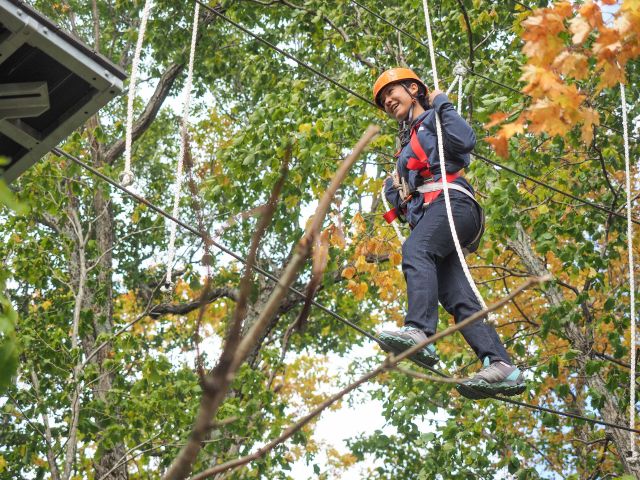HOA北海道アウトドアアドベンチャーズ:MAGIC MONKEY TOUR ジップライン&ハイロープコース