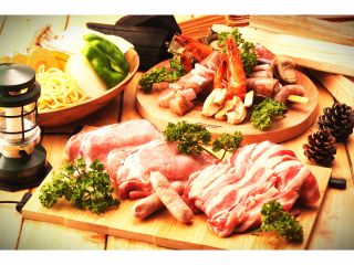 芦ノ湖キャンプ村コース(写真は4人前)ご予約は2名様から受け付けます。