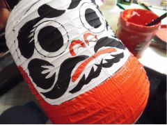 赤く塗って完成