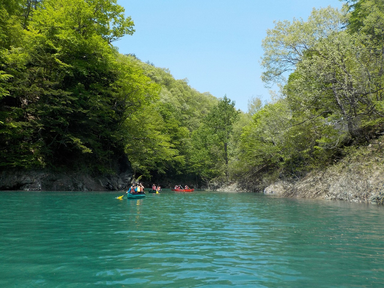 大自然の中をのんびりカヌー♪
