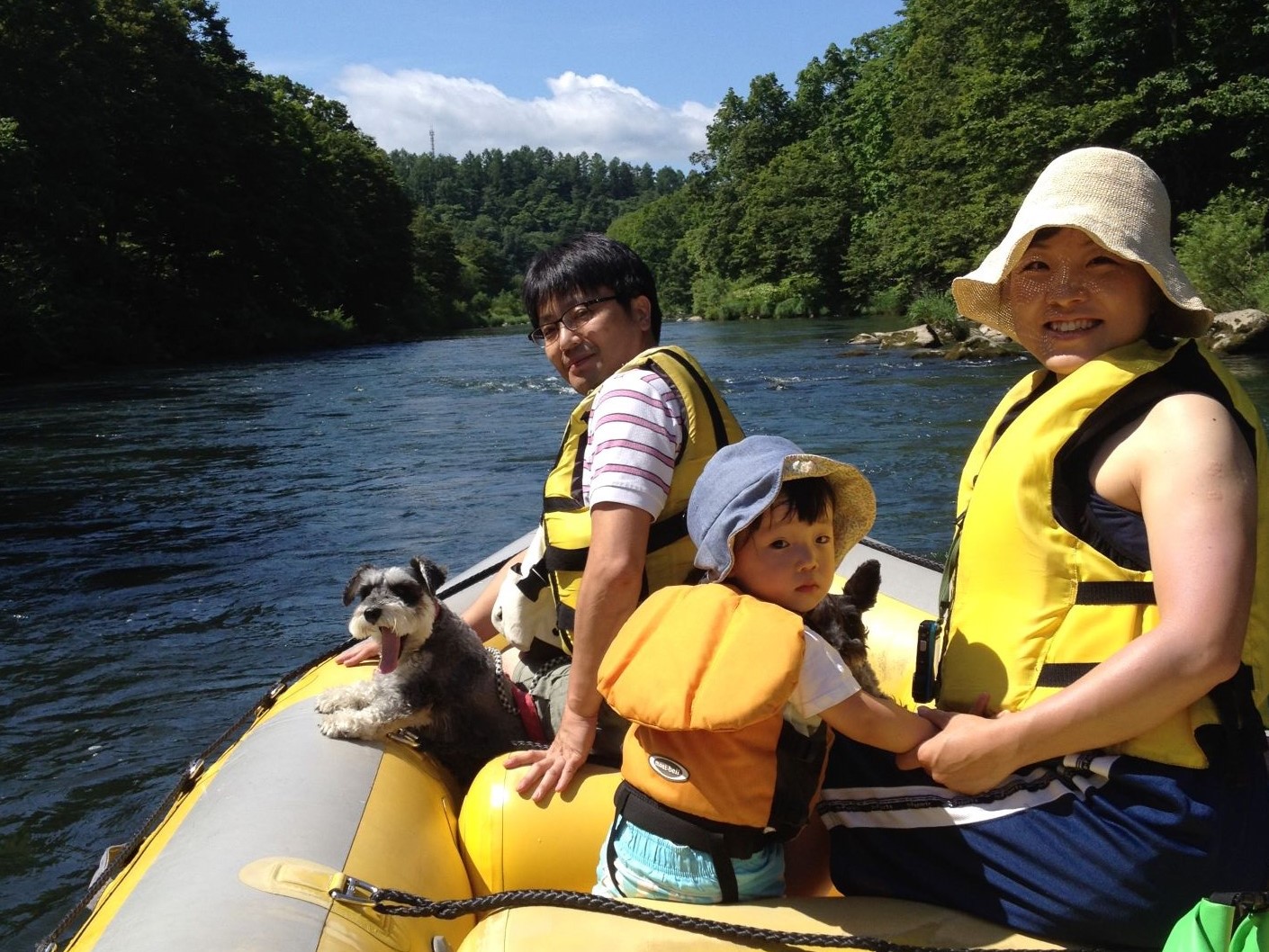 3名コース 尻別川癒し系川下り 3名貸切乗船【写真データ無料】【0歳からOK】【...