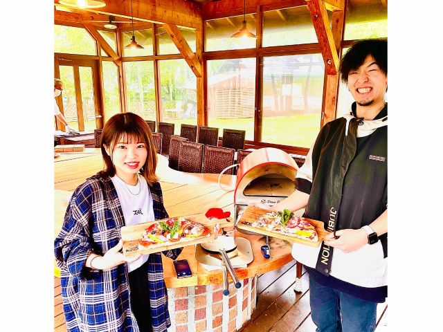 遊ぶように食べる ピザ作り ウッドプランクbbqで初めてのランチ体験を 雨でも大丈夫 ルポゼ白馬 じゃらん遊び体験