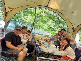 ラフティング+BBQコラボ企画です!バーベキュー場のOUTDOOR SWAG LIFEは、川沿いにあり、BBQを楽しみながら川遊びもできる最高の場所です!