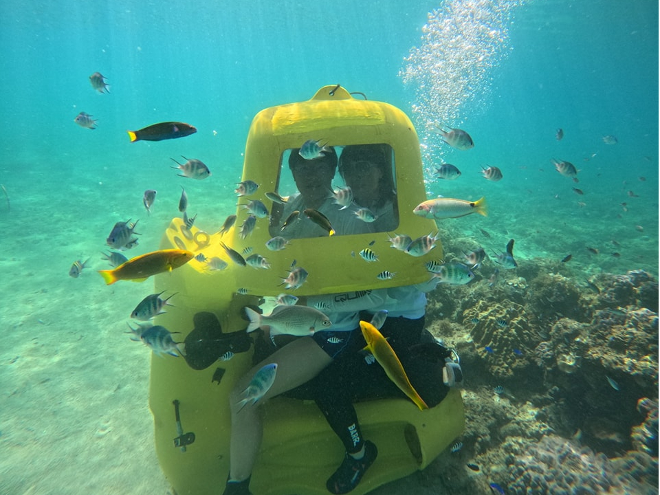 本島北部/水中スクーター！】気軽に海中ドライブ！1歳から参加OK 