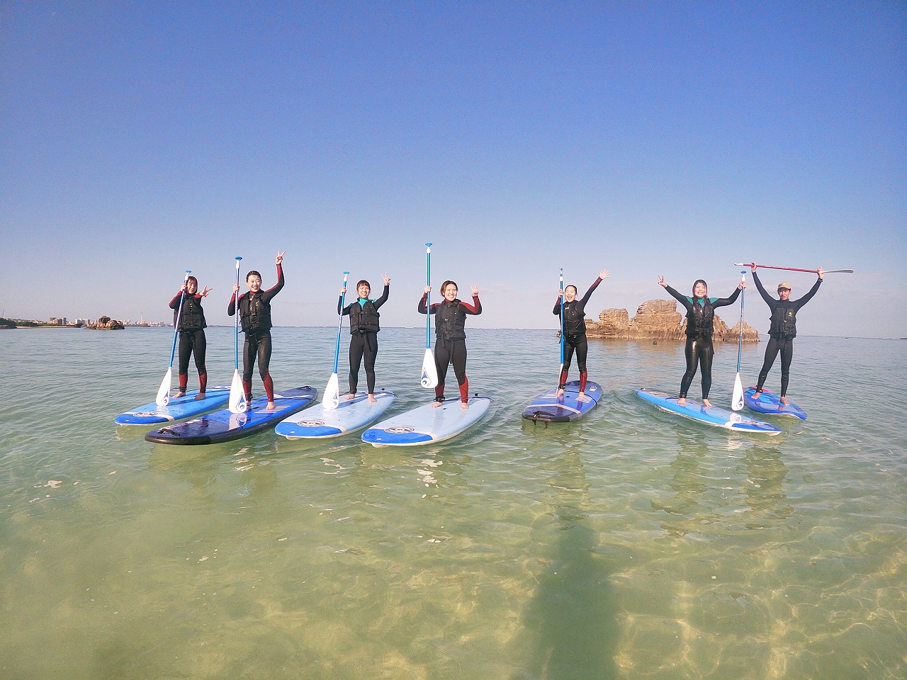 サーフサイドサービス・ハイサイに戻ってレンタル品を返却したら自由解散です。お疲れ様でした。