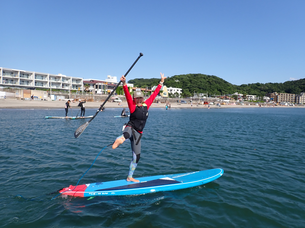 経験者向け・午後】神奈川・逗子でサップ（SUP）ステップアップ