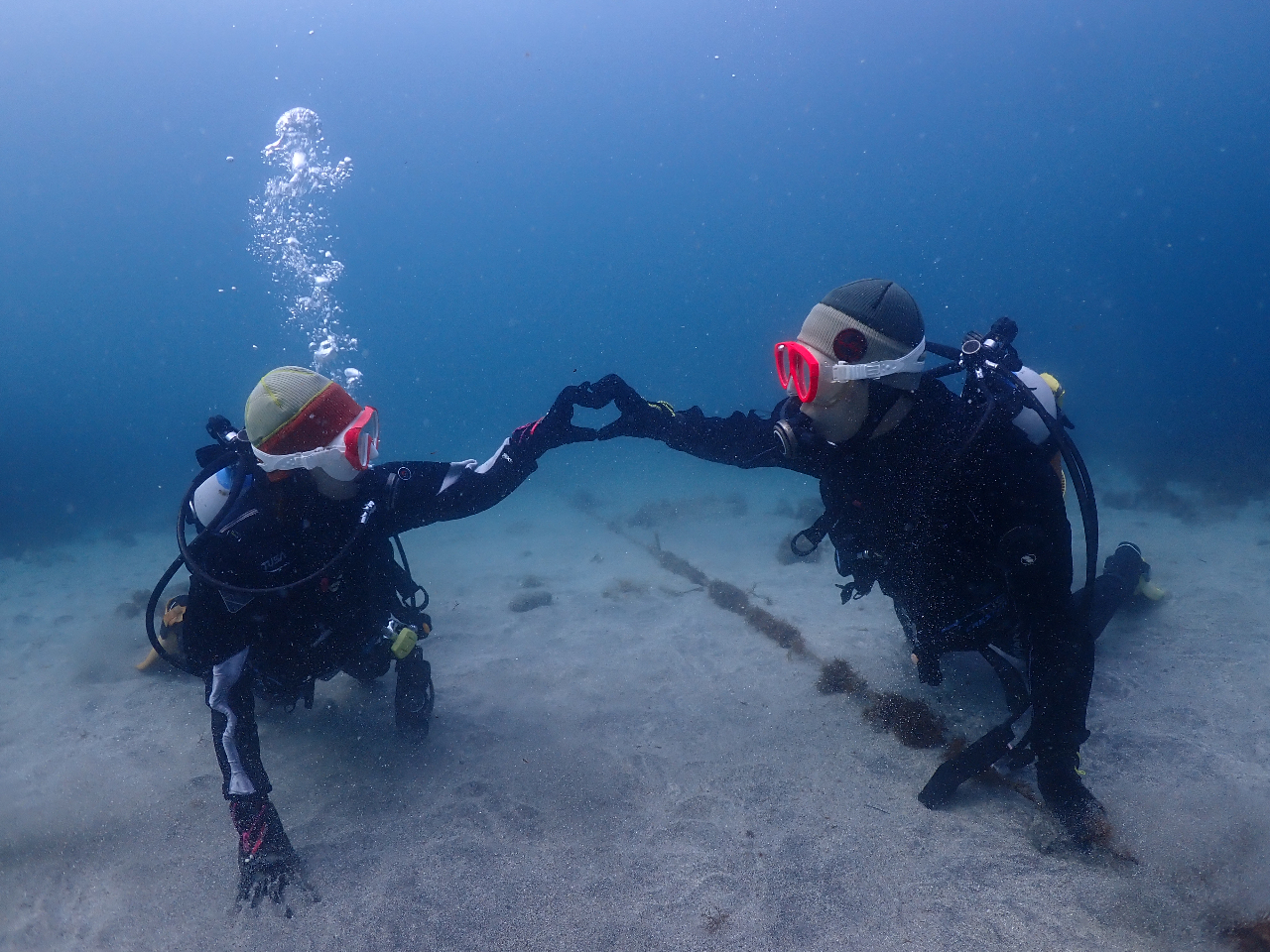 ん?! ハートのつもりが、ネコみたいwww!!!