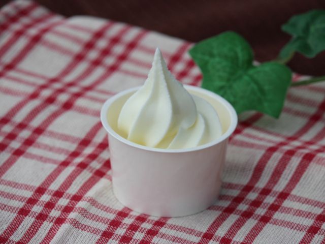 牧場の生乳100%使用したソフトクリーム