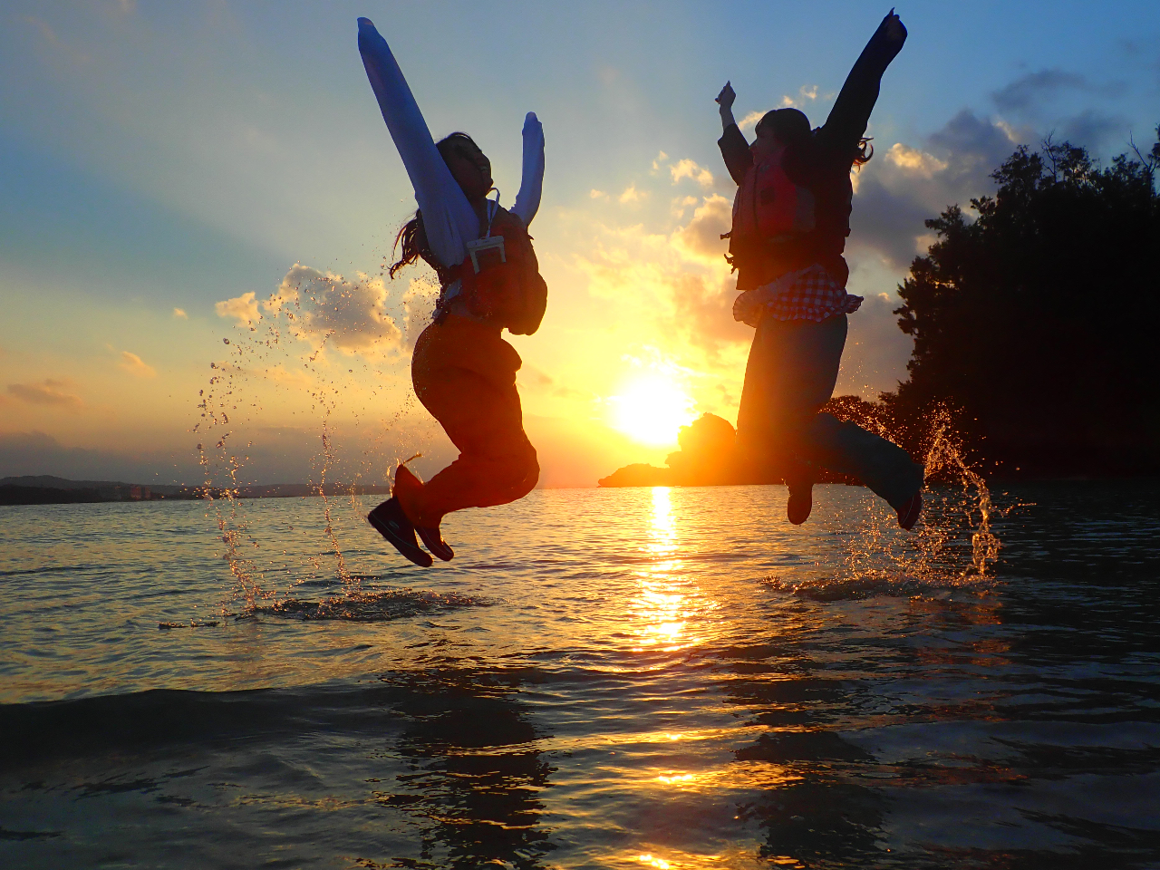 無人島とサンセットでテンション上げ上げ♪
