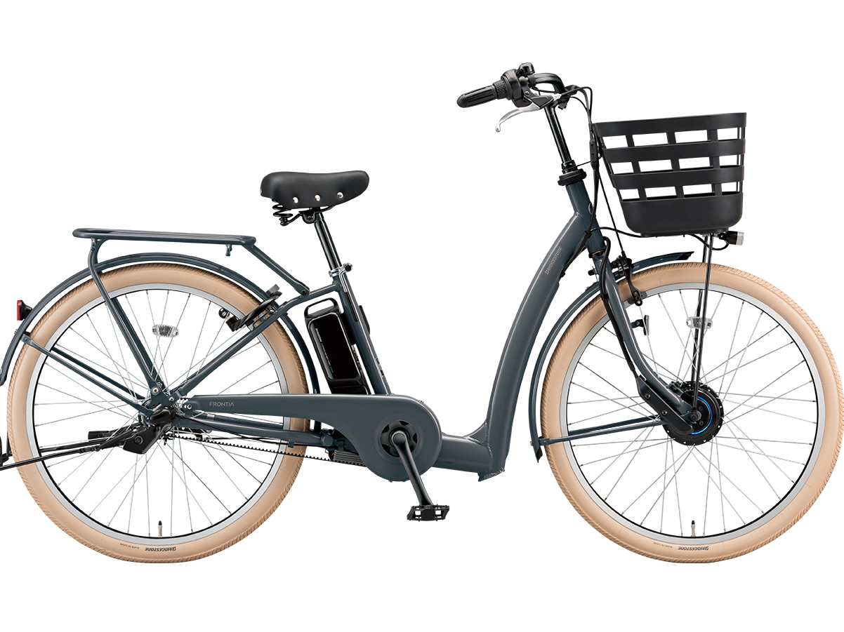 電気の補助で坂道ラクラク!!  乗り降り楽々!! 「ブルヂストン 両輪駆動の電動アシスト」