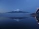 河口湖北岸から