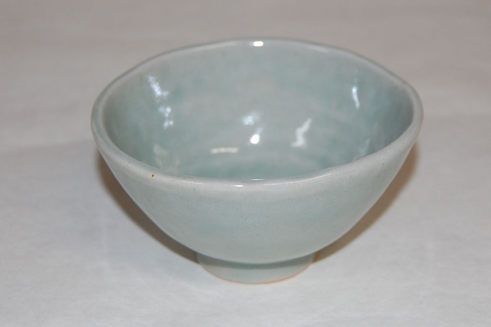 ひも作りで作ったご飯茶碗