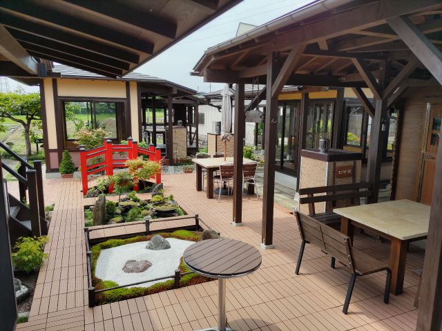 陶芸体験の後は、体験ガーデンで一休みしてはいかがでしょうか