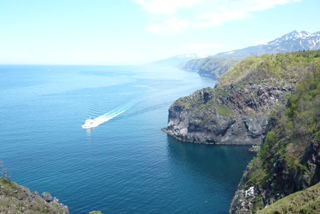 オホーツク海と知床半島