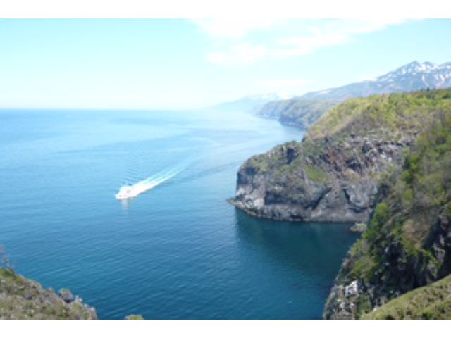 オホーツク海と知床半島