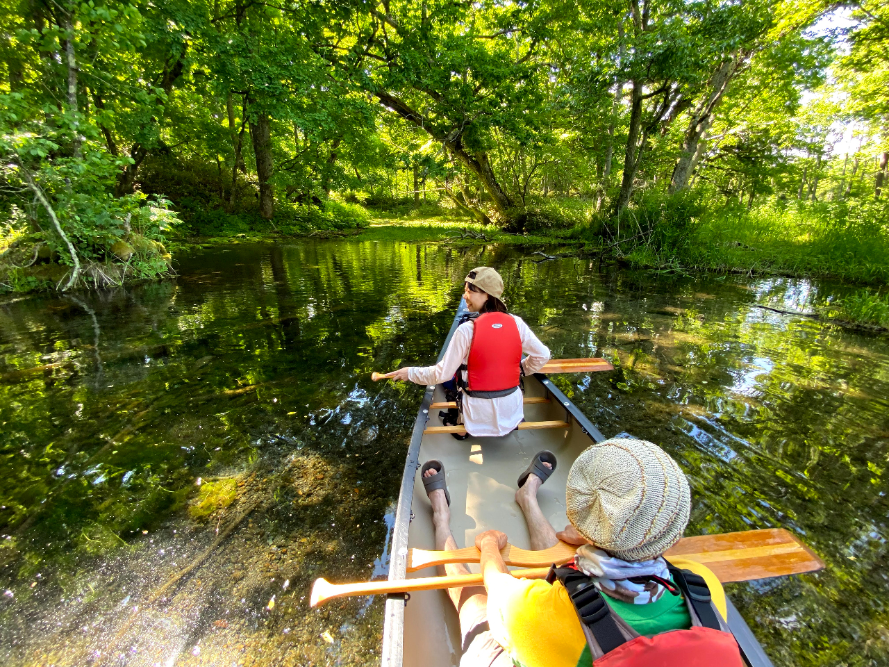 釧路川源流の景勝地「鏡の間」