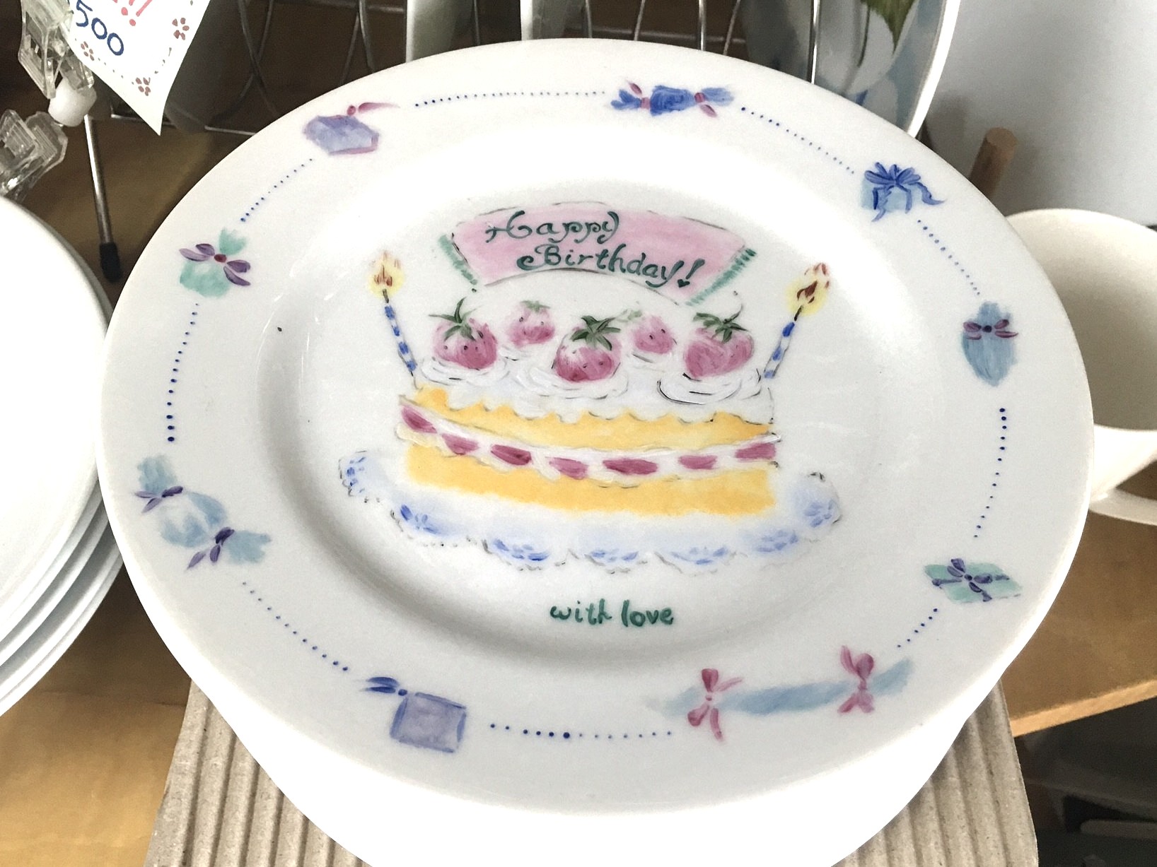 【絵付け体験】●20㎝リム皿●初心者・お子様歓迎!日常を忘れ世界に一つだけの作品...